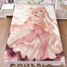 Atualização de novembro anime fate/kaleid forro illyasviel von einzbern fibra de leite folha de cama & flanela cobertor verão colcha 150x200cm 2024 - compre barato