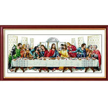 The Last Supper Jesus Cross Stitch Kit DIY Stamped Embroidery Wall Decoration Living Room Home Art Handmade Needlework Silk 2024 - buy cheap