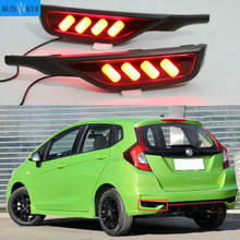 Red Rear Bumper Reflector Light For Honda JAZZ Fit 2018 2019 Lamp LED Tail Stop Fog Brake Light 2024 - buy cheap