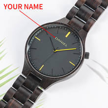 BOBO BIRD Wood Watch Men Customize Name Quartz watch Valentine's Day Present Wristwatches Male Anniversary Relogio Masculin 2024 - buy cheap