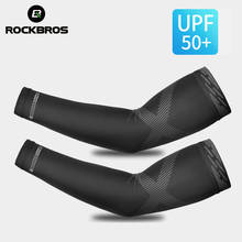 ROCKBROS-Manga de compresión deportiva para brazo, calentador de brazo para baloncesto y ciclismo, protección UV para correr, bandas de protección solar para voleibol, Verano 2024 - compra barato