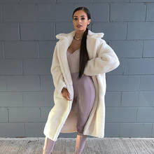 Plus Size Long Overcoat Women Faux Fur Coat Long Fur Coat Teddy Coat Loose 2019 Autumn Winter Jackets Thick Warm Coat Women 2024 - buy cheap