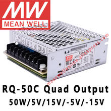 Mean Well-fuente de alimentación conmutada de 5V/15V/-5V/-15V, CA/CC 50W, salida cuádruple, tienda en línea meanwell, RQ-50C 2024 - compra barato