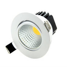 ¡Venta al por mayor! Luz descendente LED regulable COB7W 10W 12W 15W Luz de atenuación lámpara empotrada de techo AC85-265V de iluminación CE ROHS 2024 - compra barato
