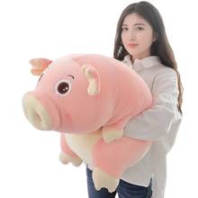 45-110CM Giant Lovely Soft Down Cotton Pig Plush Doll Stuffed Pink Pig Doll Baby Software Pillow Gift for Girlfriend 2024 - buy cheap