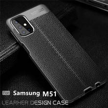 For Samsung Galaxy M51 Case For Samsung M51 Capas TPU Leather For Fundas Samsung A51 A71 Note 20 Ultra M31S M01S M21 M51 Cover 2024 - buy cheap