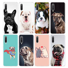 Funda de teléfono con cachorros de Bulldog para Xiaomi Redmi Note 10, 9, 9S, 8, 8T, 7, 6, 5, 6A, 7A, 8A, 9A, 9C, K20, K30 Pro Lite 2024 - compra barato