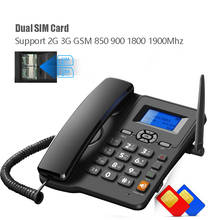 Cordless Phone GSM SIM Card 850 1900MHz Wireless Fixed Phone Desktop Telephone for Office Home Hotel Russian Arabic 2024 - купить недорого