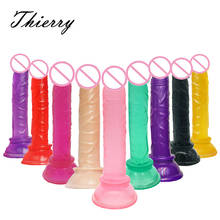 Thierry Flexible Realistic Anal Dildo, Anal Plug Butt Plug, Small Penis with Suction Cup Dick Cock Dong Adult Sex Toys for Women 2024 - buy cheap