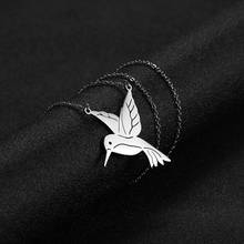 EUEAVAN 10pcs Stainless Steel Necklace Dog Fish Bird Flying Animal Walking Necklaces Women Chain Gift for Friend Wholesale 2024 - buy cheap