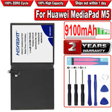 HSABAT-batería HB299418ECW de 9100mAh, para Huawei MediaPad, M5, CMR-W19, CMR-AL09 2024 - compra barato