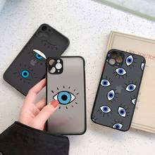 Blue Evil Eye aesthetics Phone Cases matte transparent  For iphone 7 8 11 12 plus mini x xs xr pro max cover 2024 - buy cheap