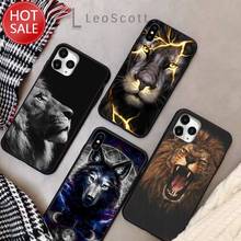 Животными Лев волк Сова Слон лев тигр Чехол для мобильного телефона для IPhone 11 12 Pro XS MAX 8, 7, 6, 6S Plus, X, 5S SE 2020 XR 2024 - купить недорого
