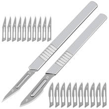 10Pcs 11#23# Surgical Scalpel Blades Carbon Steel Sculpting Knives +1Pc Handle DIY Cutting Tool PCB Repair Animal Surgical Knife 2024 - buy cheap