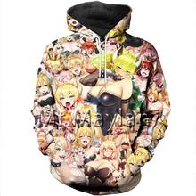 BOWSETTE Hoodie 3d jacket harajuku anime hoodies men/women casual Unisex Autumn sweatshirts streetwear oversized clothes tops 2024 - buy cheap