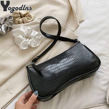 Messenger Handbags Retro Alligator Pattern Women Shoulder Bags New PU Leather Casual Solid Crossbody Bags For Women Bolsas Hobo 2024 - buy cheap