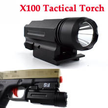 600LM LED Flashlight Tactical X100 / x108 Flashlight For Pistol Gun 20mm Picatinny Rail Waterproof LED Torch White / Green Light 2024 - buy cheap