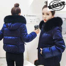 Jacket Winter Down Thick Warm 20% White Duck Down Coat Female Large Fur Hooded Women's Down Jacket Casual Outwear LW1a20   2024 - buy cheap