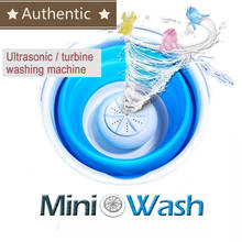 Máquina de lavado ultrasónica portátil, cubo plegable tipo USB, limpiador de ropa para el hogar y viajes 2024 - compra barato