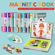 10 tipos 3d puzzles jigsaw livro magnético inteligente das crianças jogo de treinamento cérebro brinquedos educativos para crianças presente de natal 2024 - compre barato