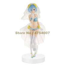 anime re: life in a different world from zero rem white wedding dress action figure dolls 22cm Toy 2024 - buy cheap