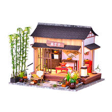 Kit de casa de muñecas en miniatura DIY, casa de muñecas hecha a mano con LED, regalo creativo 2024 - compra barato