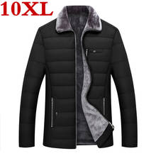 10XL 9XL plus size new winter Jacket for men Loose coats mens thick coat male slim cotton padded casual warm 2024 - buy cheap