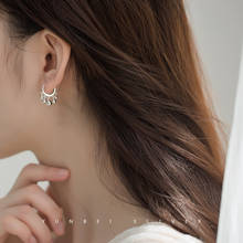 925 pure silver earrings with tassel feminine temperament fashion earrings Korean small drop earrings for wedding party 2024 - buy cheap