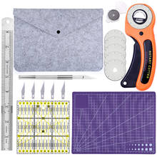 LMDZ Rotary Cutters Rotary Cutter Set with Cutting Mat Patchwork Ruler Carving Knife Rotary Cutter Kit for Sewing and Quilting 2024 - buy cheap