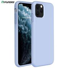 Силиконовый чехол для Apple iPhone 11 Pro Max X XR XS 8 Plus 7 6 6S SE 2 2020 SE2 iPhone11, фиолетовая крышка для телефона, без логотипа, аксессуары 2024 - купить недорого