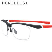 HONILLESI TR90 Glasses Frame Men Basketball Outdoor Ultralight Eyewear Sports Half Myopia Optical Prescription Eyeglasses FONEX 2024 - buy cheap