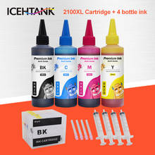 ICEHTANK 4 Color Ink Refill Kit+ PGI2100 XL Compatible Ink Cartridge For Canon PGI-2100 MAXIFY MB5110 MB5310 MB5410 Printer 2024 - buy cheap