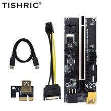 TISHRIC-Tarjeta elevadora VER009S Plus versión mejorada, Cable de extensión de gráficos PCI-E PCIE, extensor PCI 1X a 16X para minería GPU 2024 - compra barato