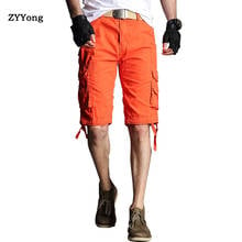 ZYYong-pantalones cortos de carga para hombre, Shorts de verano con múltiples bolsillos, informales, cómodos, para exteriores, color negro 2024 - compra barato