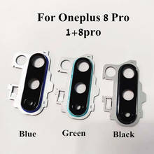 Cubierta de lente de cámara trasera Original para Oneplus 8 pro 1 + 8pro, piezas de repuesto de marco de anillo de cámara 2024 - compra barato