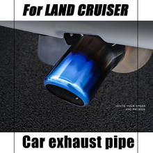 For LAND CRUISER Car Muffler Exhaust Tail Throat Liner pipe car shape exhaust tail pipe muffler tail end universal Car Stainless 2024 - buy cheap