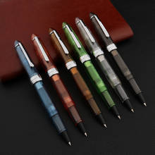 Jinhao 992 caneta tinteiro de plástico, transparente, alta qualidade, fiação, caligrafia clássica, 0.38mm, dobrável, escritório 2024 - compre barato