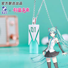 Hatsune colar de anime miku 925, pingente de prata esterlina, figura de ação de mangá, cosplay vocaloid, novo presente na moda 2024 - compre barato