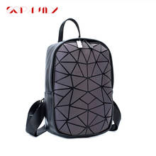 Luminous Backpack Women And Man Geometric Backpacks For Teenage The Female Laser Diamond Student's School Bag Mochila Bolsas 2024 - buy cheap