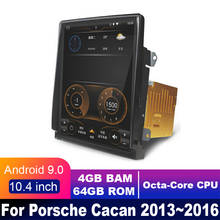 4G LTE 4 Гб + 64 ГБ Android дисплей для Porsche macan 2013 ~ 2016 10,4 дюйма сенсорный экран GPS-навигация автомобильное радио стерео 2024 - купить недорого