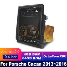 Tela touch de navegação gps, rádio, estéreo, 4g lte, 4gb + 64gb, android, para porsche macan 2013 ~ 2016, 10.4 polegadas, touch screen 2024 - compre barato