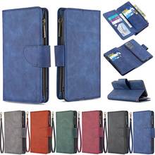 Zipper Wallet Leather Case For Huawei P40 P30 Lite Pro P Smart Y5P Y6P Y7P Y5 Y6 Y7 2020 2019 Z Honor 9A 9X Flip Phone Bag Case 2024 - buy cheap