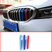 3pcs Car ABS Front Grill Decoration Strips Trim For BMW G20 3 Series 2019 2020 Year Accessories 2024 - buy cheap