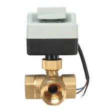 DN15 DN20 DN25 3 way valveAC220V self integrated electric ball valve switch three wire two control Manual valve female thread 2024 - buy cheap