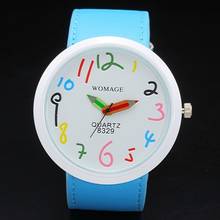 Womage moda criativa lápis agulha relógio feminino grandes relógios cinta larga quartzo relógios de pulso crianças reloj mujer 2020 2024 - compre barato