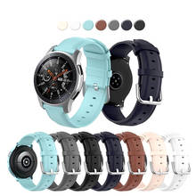 Correa de cuero genuino de 20mm y 22mm, repuesto de pulsera para Samsung Galaxy Watch Active /Huawei Watch/todos los demás relojes de 20mm/22mm 2024 - compra barato