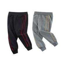 Korean Style 2022 Spring New Children's Sports Clothes Long Pants Baby Boys Pure Colors Cotton Elastic Trousers Boy Pants Kids 2024 - buy cheap