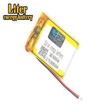 Bateria recarregável de lítio lipo, 1.25mm, conector de 2 pinos, 503048 3.7v, 800mah, para mp3, mp4, mp5, pequenos brinquedos 2024 - compre barato