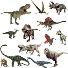 Adesivo de parede de dinossauro 3d, figuras de animais jurássicos 70*50cm, decoração de quarto infantil, poster 2024 - compre barato