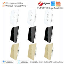 Tuya ZigBee US/EU Smart Light Touch Switch 100-240V N+L Wire Smart Life App Smart Home 2 Way Control For Alexa Google Home 2024 - buy cheap